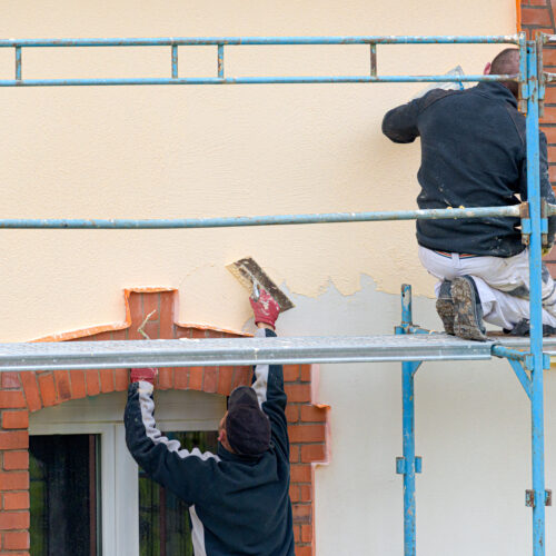 Rénovation d'une façade à Deauville